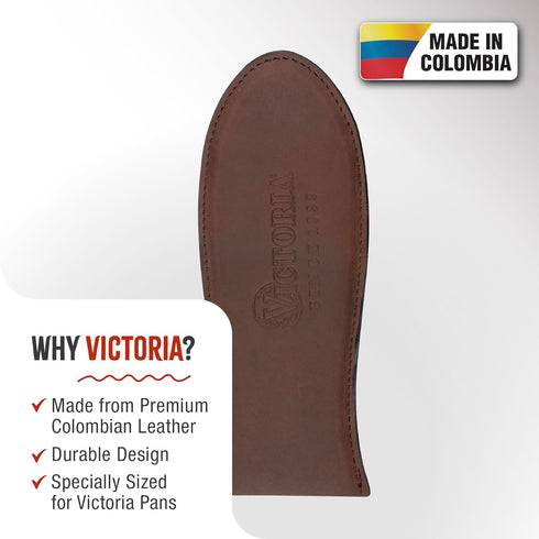 Victoria Large Leather Hot Handle Holder. Panhandle for Cast Iron Skillets 10 Inch to 13 Inch...